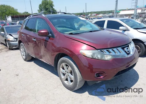 2009 Nissan Murano Sl z USA, uszkodzony, nr VIN JN8AZ18U29W106357